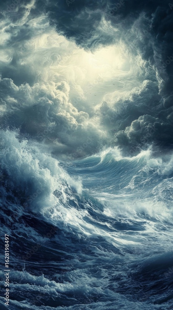 Fototapeta premium powerful ocean waves