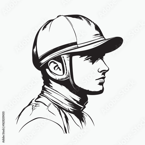 man in helmet