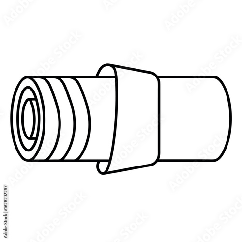 Insulated Pipe Vector Illustration Detailed Cross Section Showing Pipe Insulation Layers