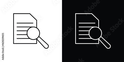 Research icon or logo, simple minimal style. outline doodle icon.