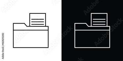 File icon or logo, simple minimal style. outline doodle icon.
