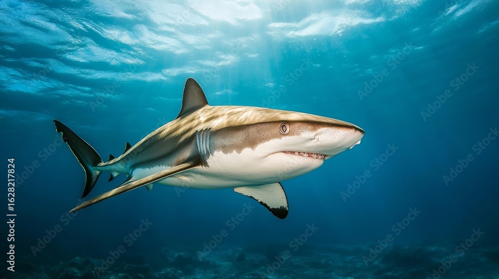 Obraz premium portrait of megalodon in the sea