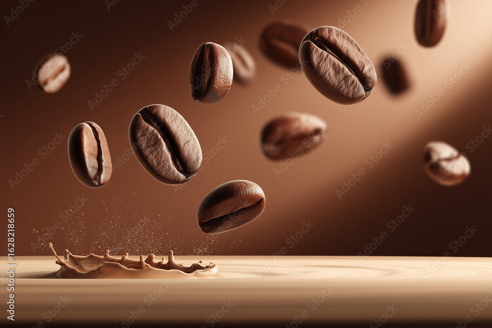 Fototapeta premium コーヒー豆・コーヒーのイメージ