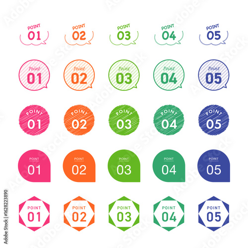 ポイント パーツデザイン素材