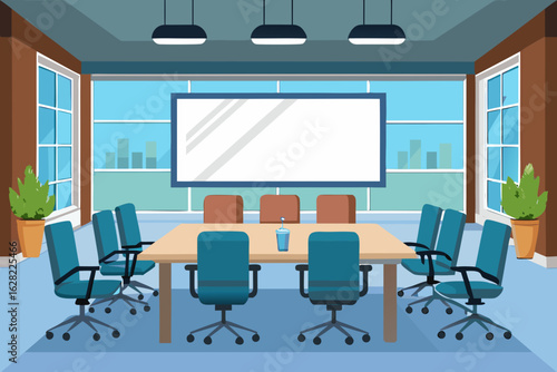 conference room with chairs and table