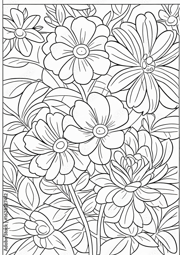 Fototapeta premium seamless floral pattern