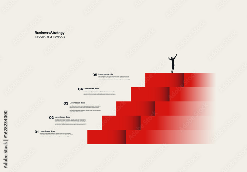 Business Strategy Steps for Growth Infographic Template Stock Template ...