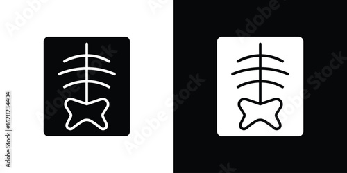 X-ray scan icon design. vector graphics in flat.