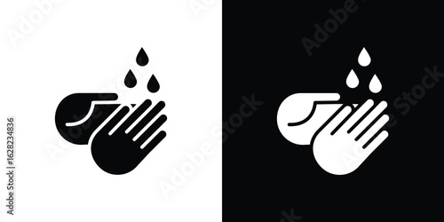 Wash hands icon design. vector graphics in flat.
