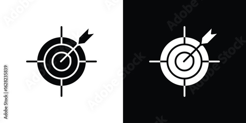 Target icon design. vector graphics in flat.