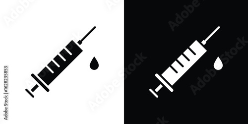 Syringe icon design. vector graphics in flat.