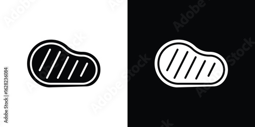 Steak icon design. vector graphics in flat.