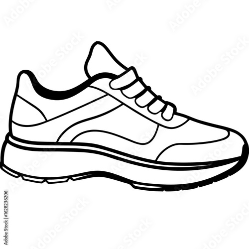 Running Shoe Illustration