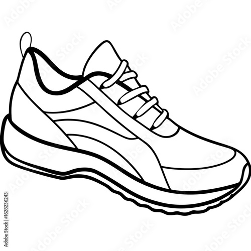 Running Shoe Illustration