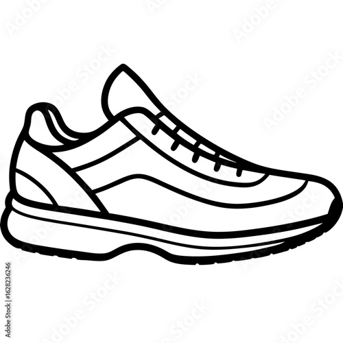 Running Shoe Illustration