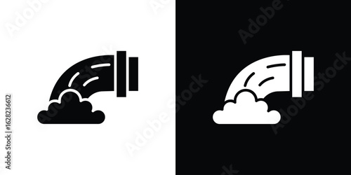 Sewage icon design. vector graphics in flat.