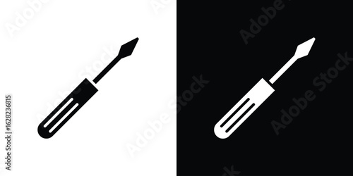 Screwdriver icon design. vector graphics in flat.
