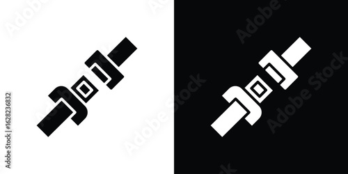 Seatbelt icon design. vector graphics in flat.