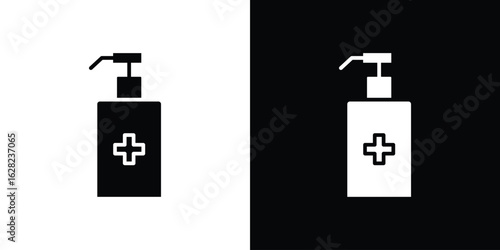 Sanitizer icon design. vector graphics in flat.