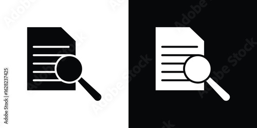 Research icon design. vector graphics in flat.