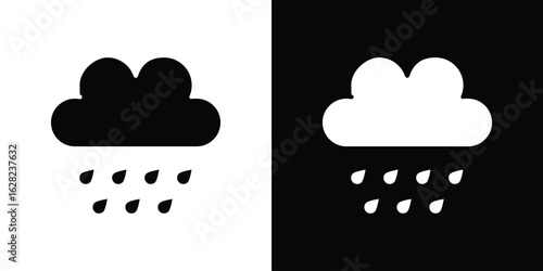 Rain icon design. vector graphics in flat.