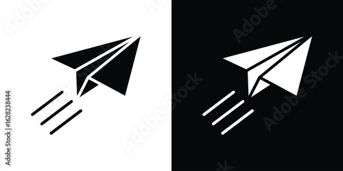 Paper plane icon design. vector graphics in flat.