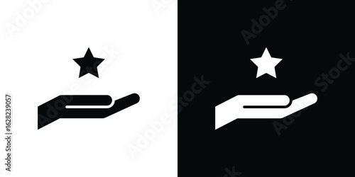 Loyalty program icon design. vector graphics in flat.