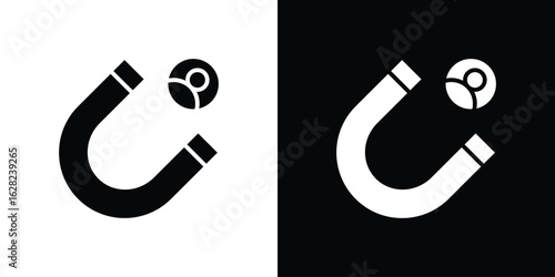 Lead generation icon design. vector graphics in flat.