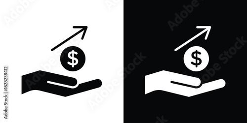 Investment icon design. vector graphics in flat.