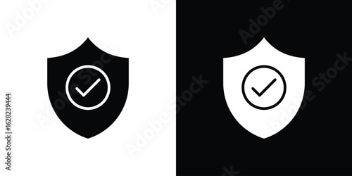 Insured icon design. vector graphics in flat.