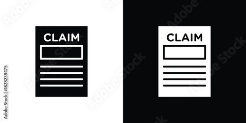 Insurance Claim icon design. vector graphics in flat.
