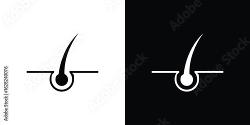 Hair icon design. vector graphics in flat.