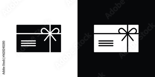 Gift card icon design. vector graphics in flat.