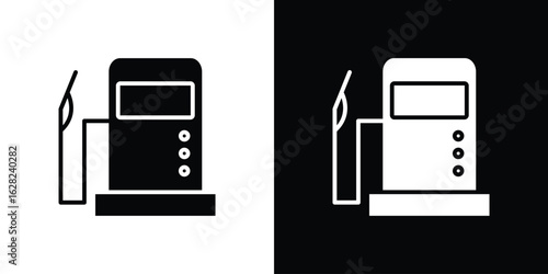 Gas station icon design. vector graphics in flat.