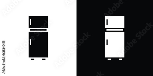 Fridge icon design. vector graphics in flat.