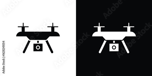 Drone icon design. vector graphics in flat.
