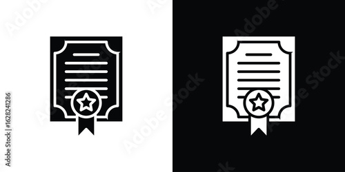 Diploma icon design. vector graphics in flat.