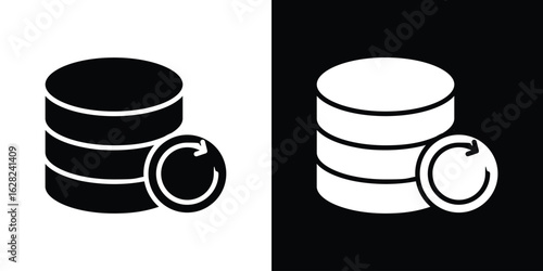 Data backup icon design. vector graphics in flat.