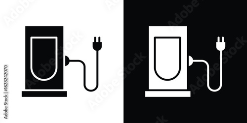 Charging station icon design. vector graphics in flat.