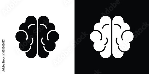 Brain icon design. vector graphics in flat.