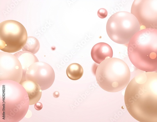Romantic Valentine's Wedding Pink Ball Background