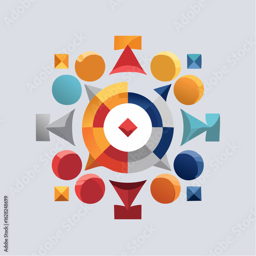 Colorful flat line art illustration set of famous world landmarks and international monuments. Global travel and architecture icon collection.