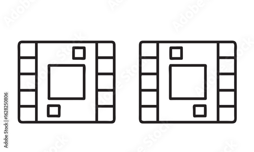 Side-by-Side Comparison of Microchip Circuit Designs. Symmetrical Layout for Electronic Engineering Projects.