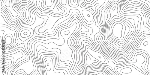 Vector geographic contour mounted map background. Abstract minimal The patter discovery vector topo map. creative discovery White wave grid stripe line map topography
