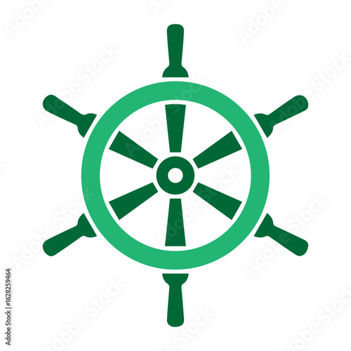 ship's steering wheel icon