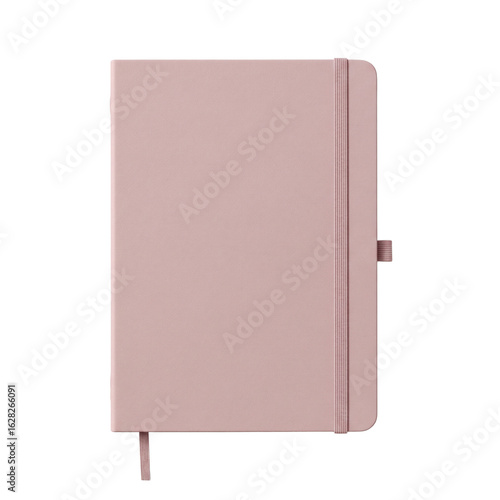 Plakat Pink notebook with elastic closure