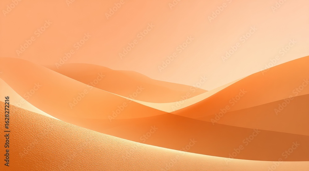 Fototapeta premium Abstract desert landscape, soft orange hues