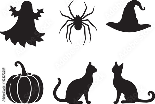 Spooky Halloween silhouettes for your eerie festive design needs now