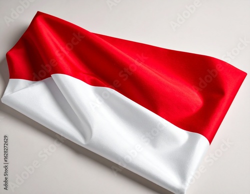 Wallpaper Mural A close-up shot of the Indonesian flag, featuring the red and white colors. Torontodigital.ca