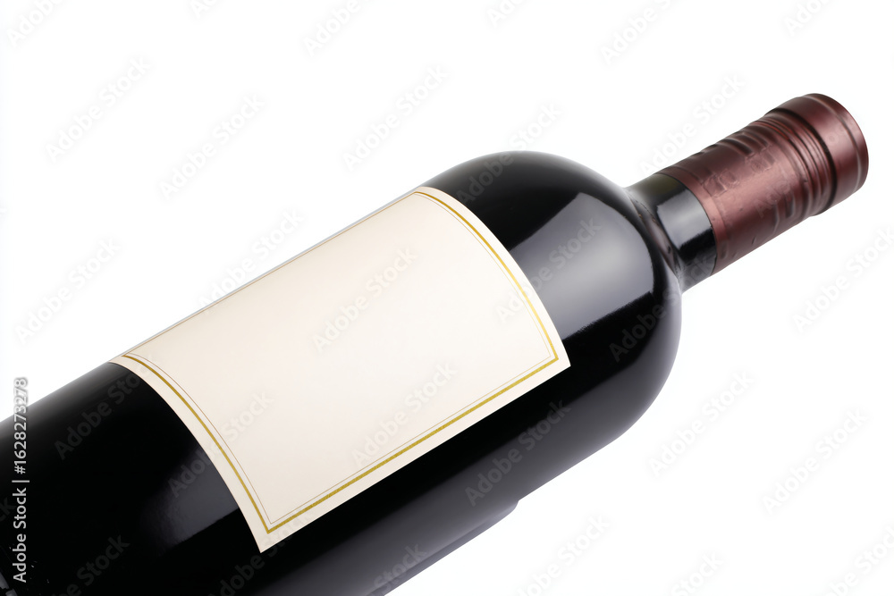 Fototapeta premium a bottle of wine with a label on it